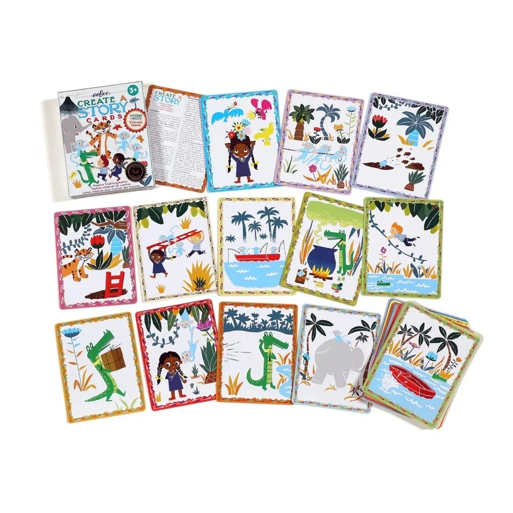 Eeboo Life on Earth Memory and Matching Game + Create A Story Cards